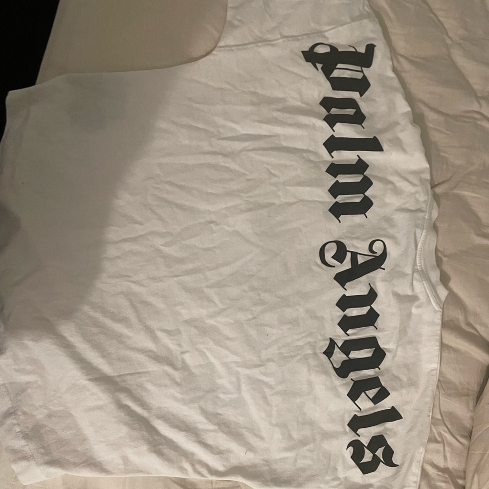 Palm Angels Classic Logo Over Tee White (Size Xs) Mens. (oversized)